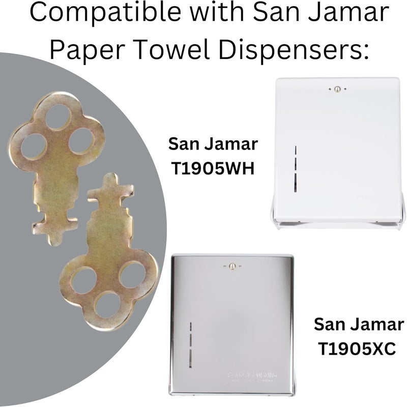 Robby's Cloud Dispenser Key Replacement Compatible with San Jamar Paper Towel Dispensers N13EZ - 1 Robby’s Cloud Keychain Included (2 Pack) - Image 3